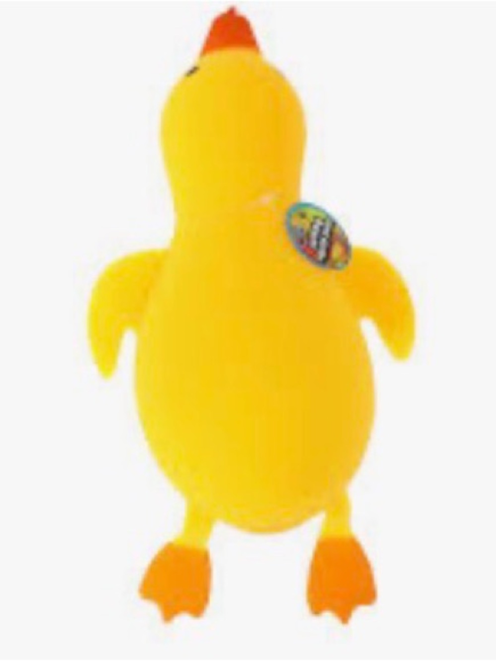 Yellow Plush Duck Toy with Orange Beak & Feet